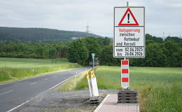 Vollsperrung zwischen Hattenhof und Kerzell: Bauarbeiten auf der L3430