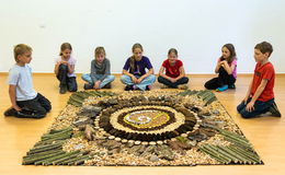 Land-Art von Junior Rangerinnen und Rangern